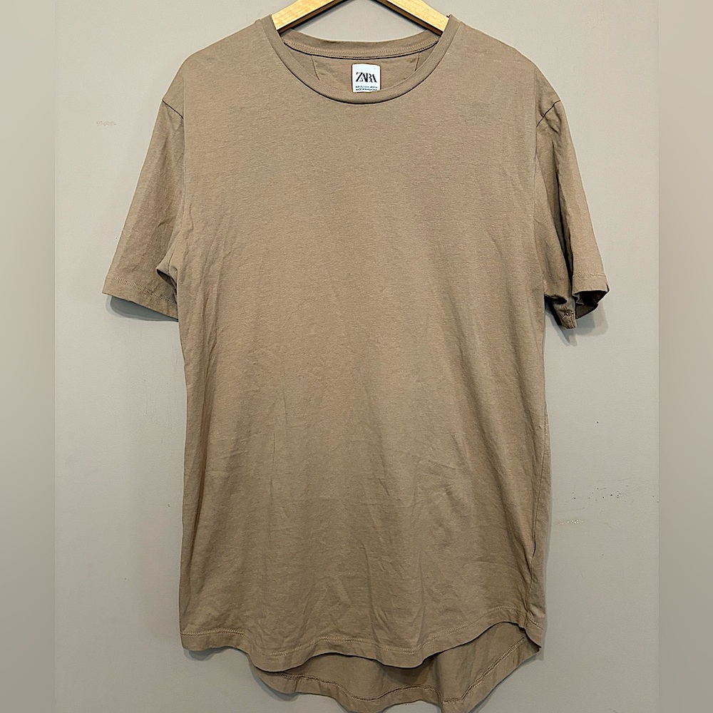 ZARA Long Length Cotton T-Shirt